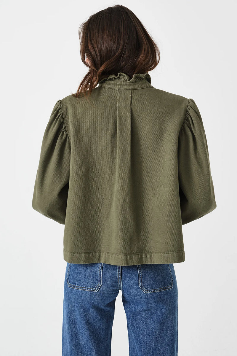 Dear Neighbor| Ziggy Cropped Jacket in Khaki | Seventy Mochi |