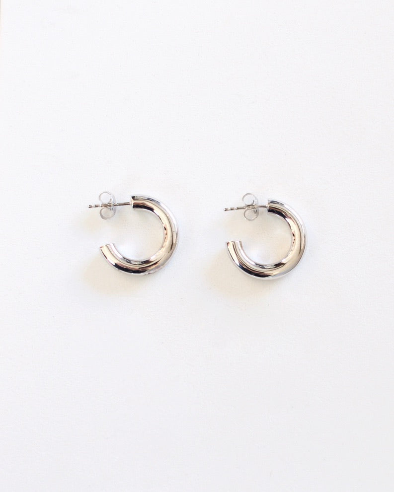 Silver Hoops