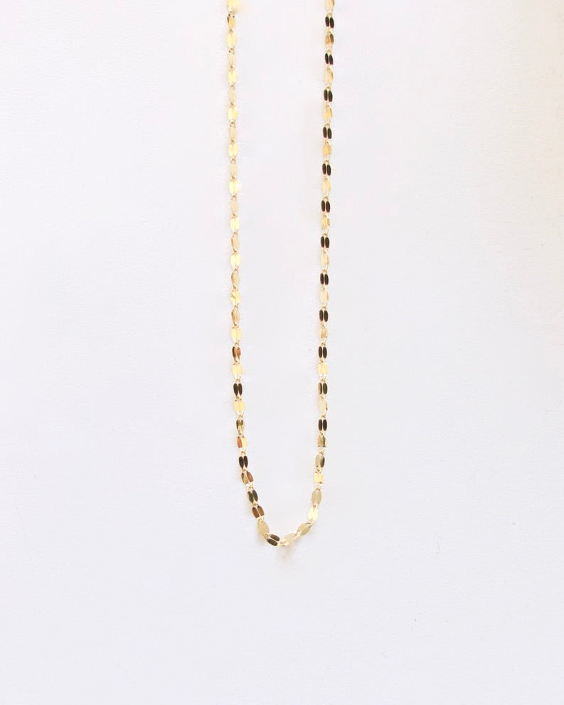 14k Gold Mini Mirror Chain — view 3