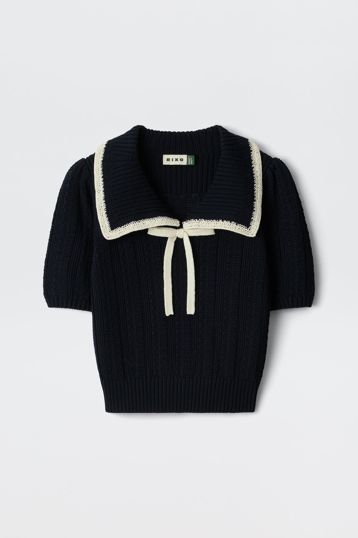 Pippa Top in Deep Navy — front view