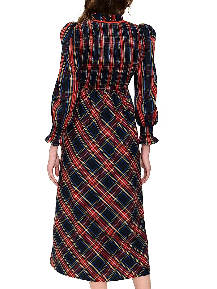 Izzy Dress in Midnight Tartan — view 3