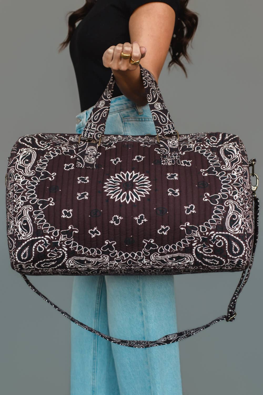 Brown Bandana Duffel