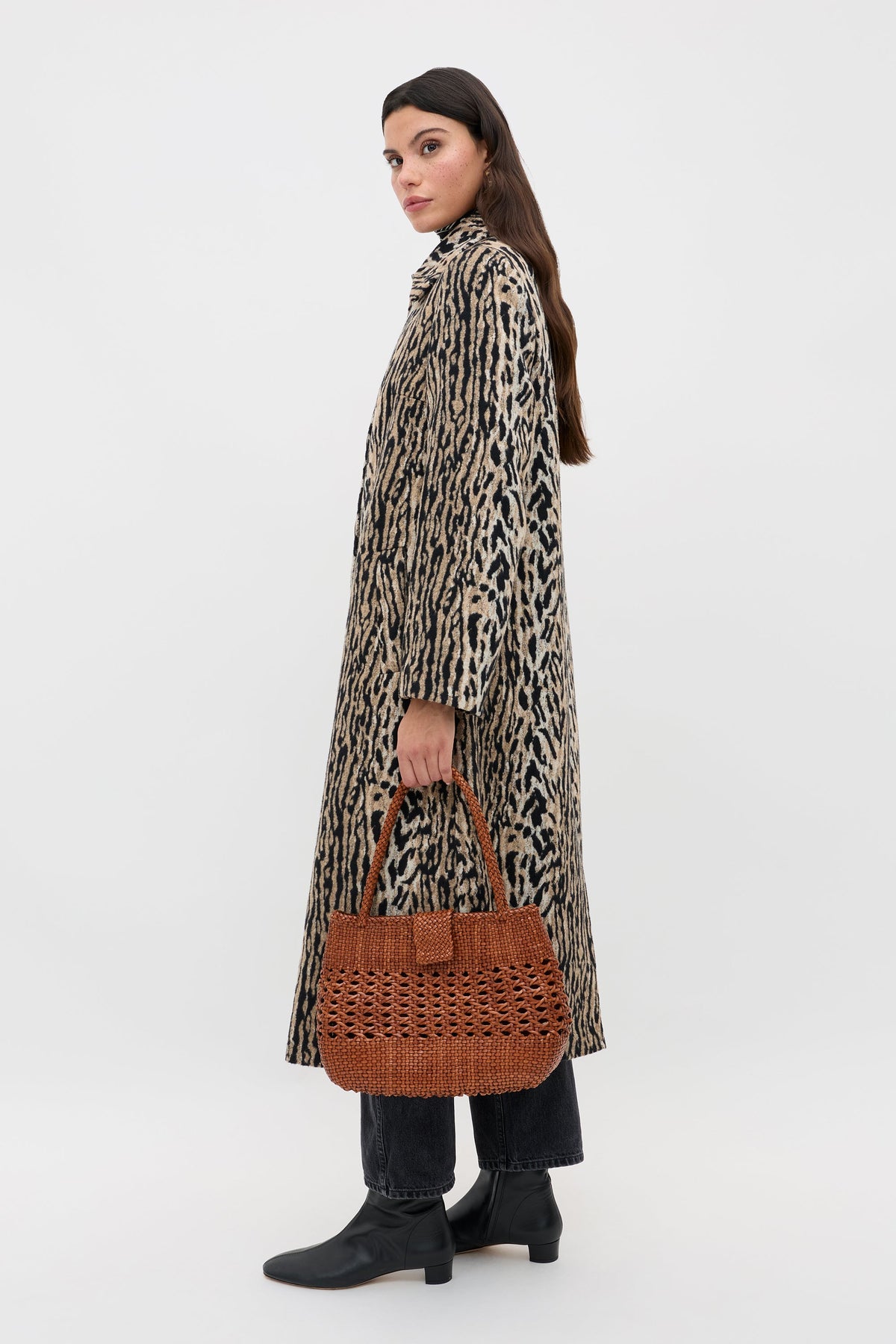 Milly Coat in Bohemia Leopard Brown — view 1