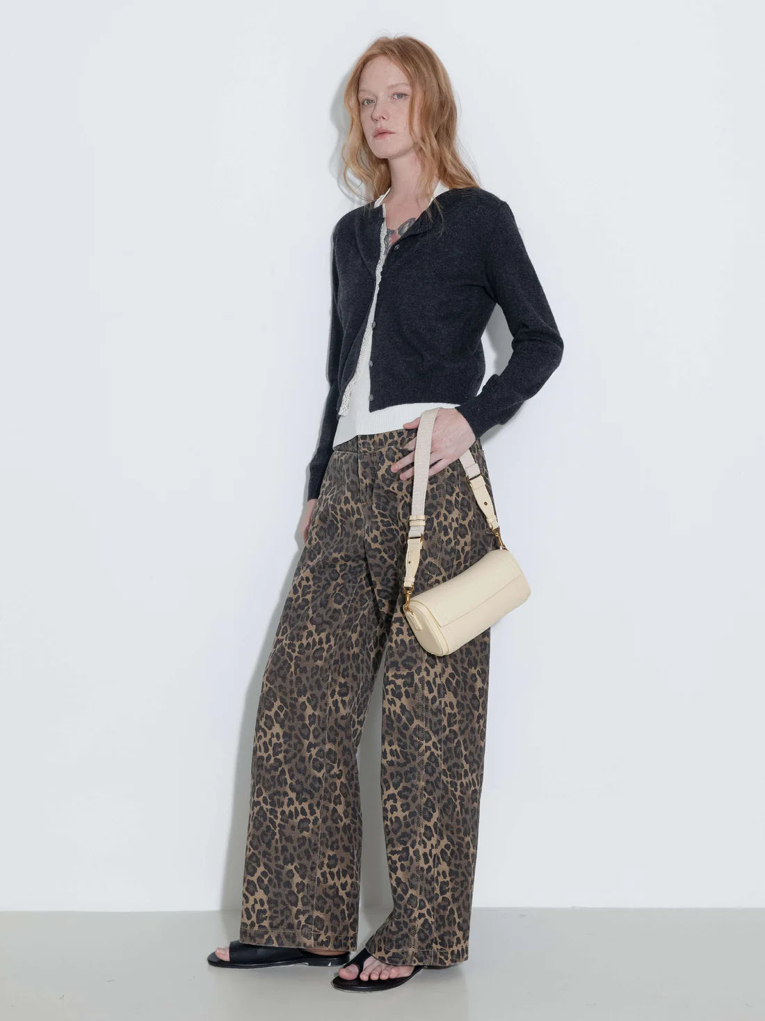 Lace Trim Knit Wool Cardigan — view 4