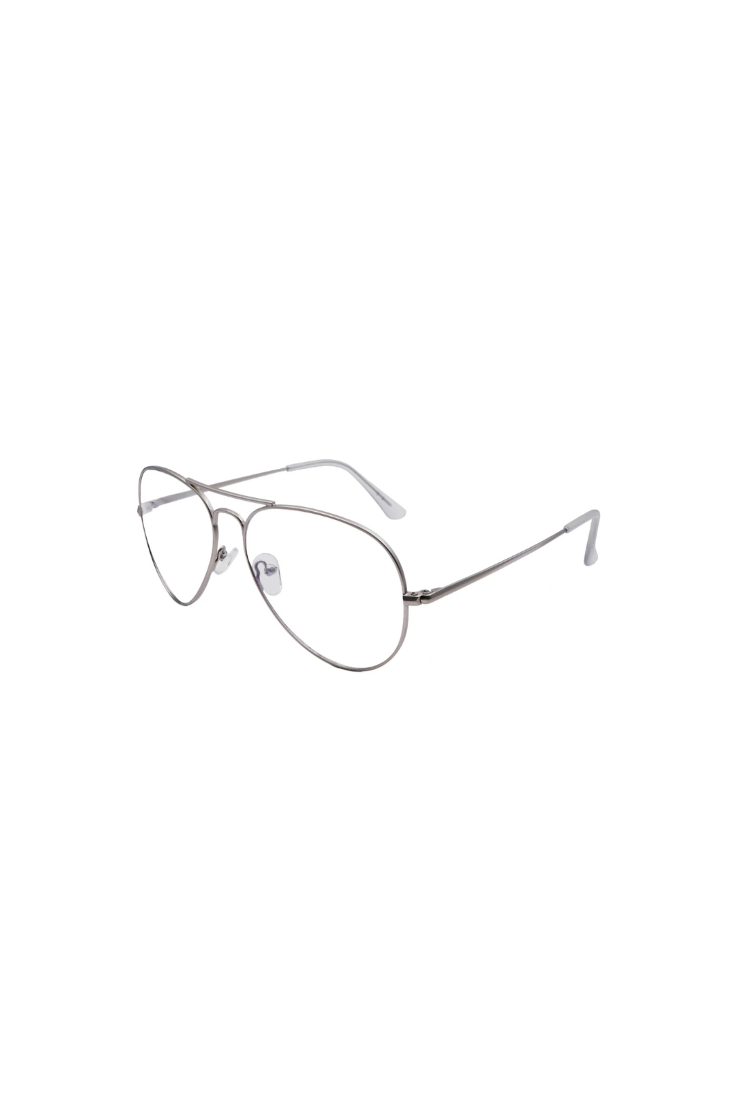 Maverick Blue Light Readers in Silver — front view