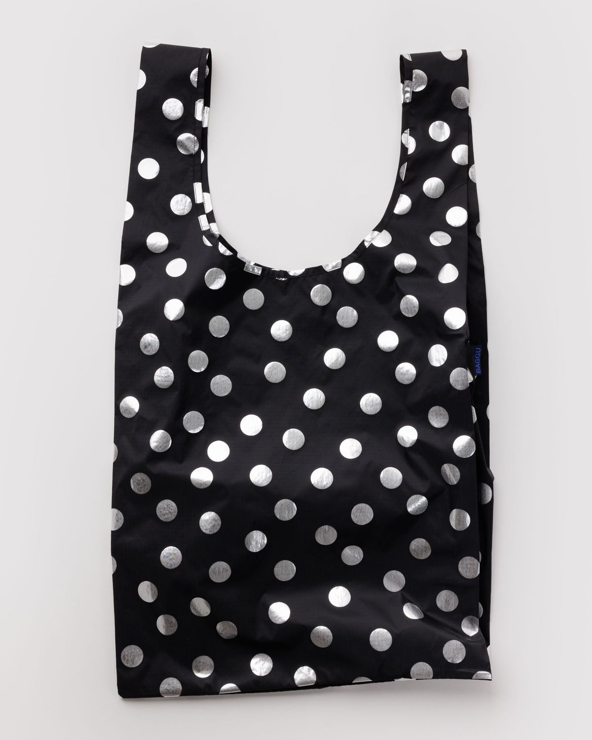 Big Baggu in Silver Metallic Polka Dot — view 1