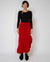 Davina Ruffle Skirt in Red