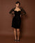 Black Velvet Sweetheart Party Dress