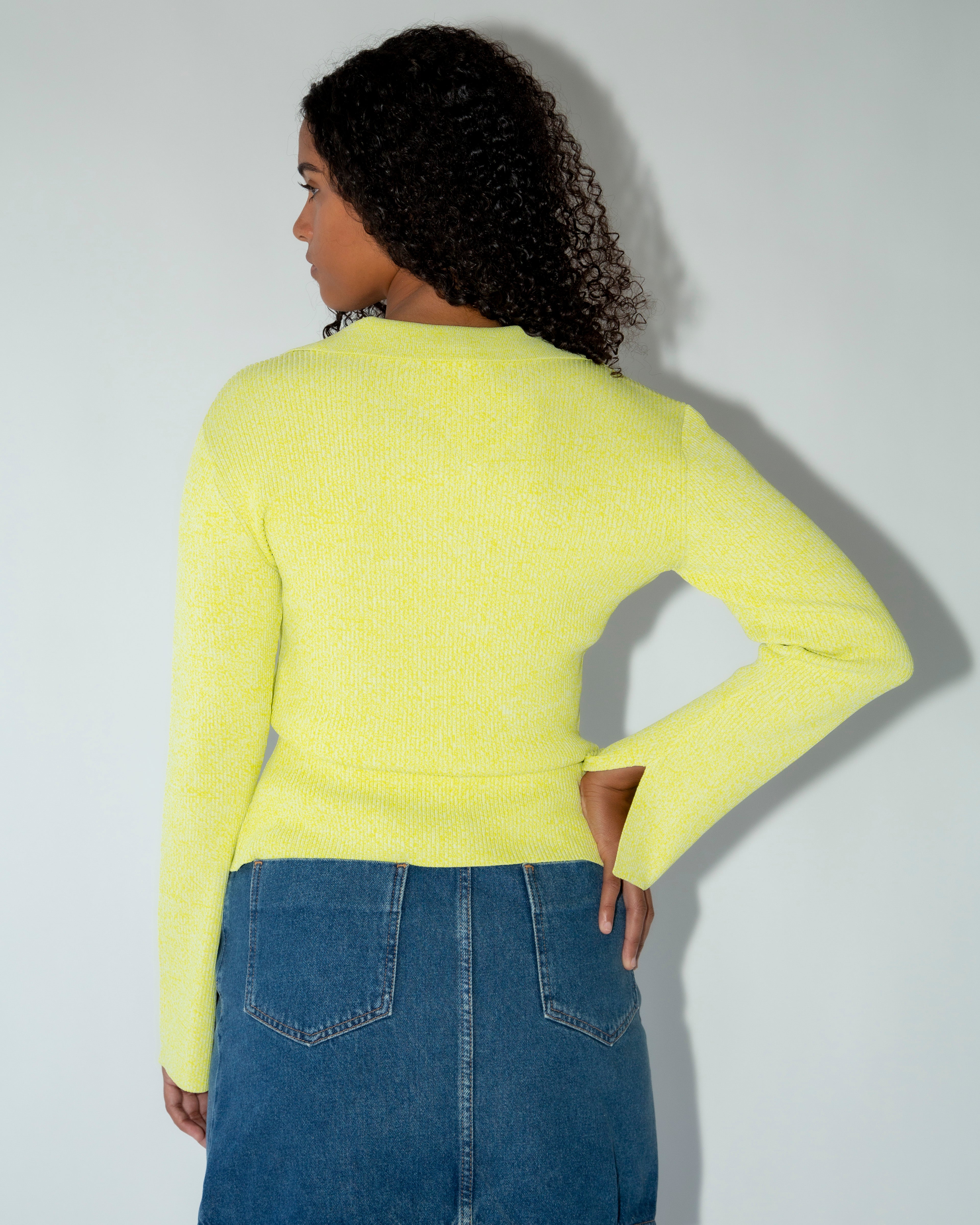 Adel Ribbed Cardigan — view 3