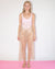 Pamela Floral Jacquard One Piece in Pink Dream