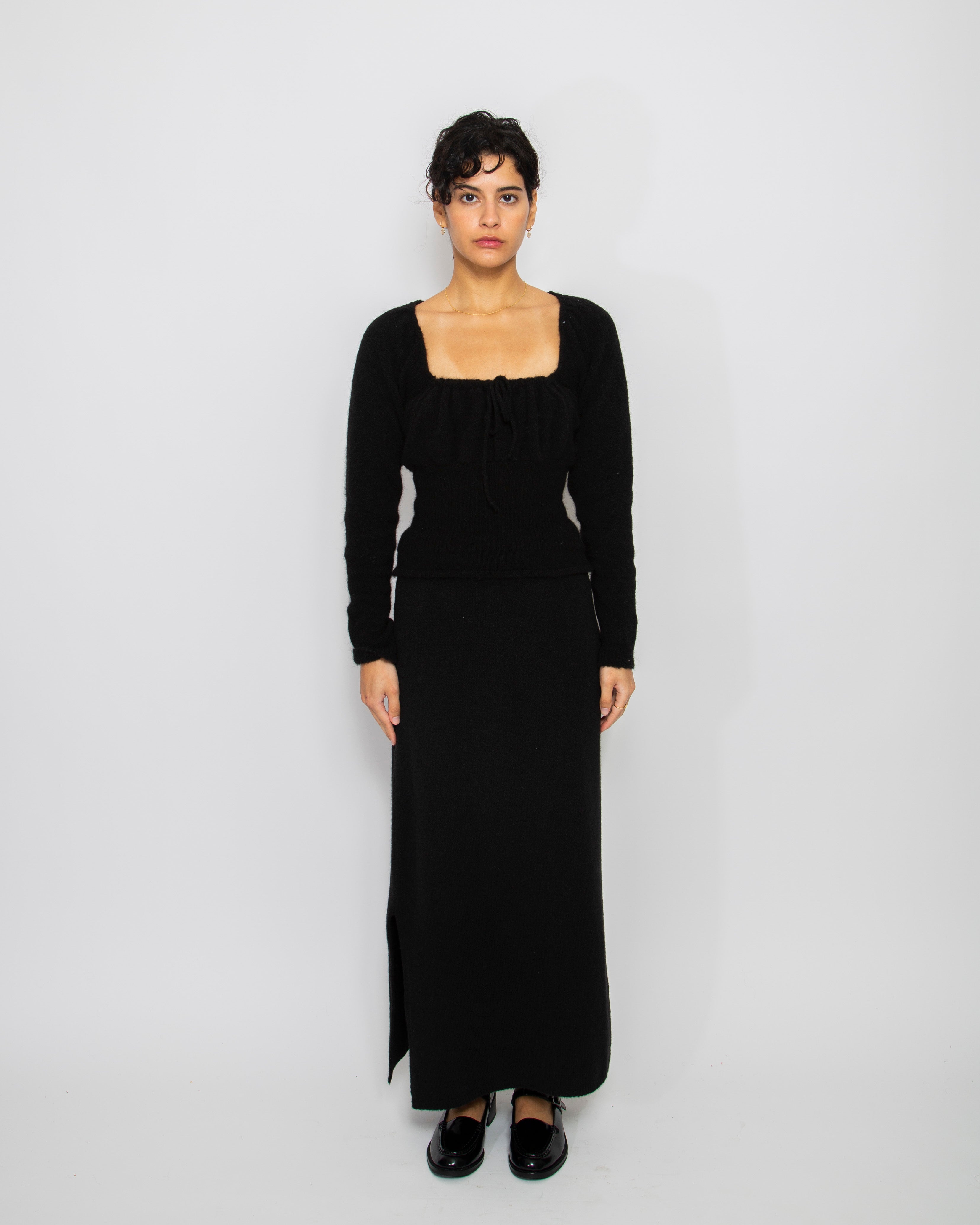 Bella Knit Sweater in Black