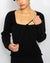 Bella Knit Sweater in Black