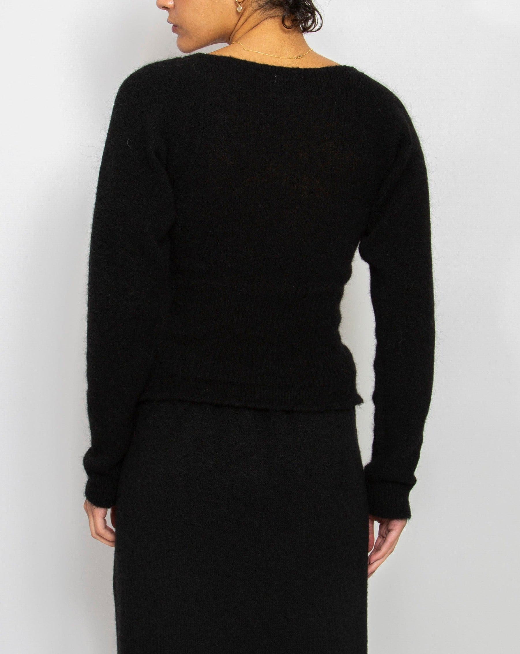 Bella Knit Sweater in Black — view 5