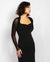 Corazon Midi Dress in Black