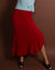 Davina Ruffle Skirt in Red