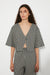 Reishi Top - Black Gingham