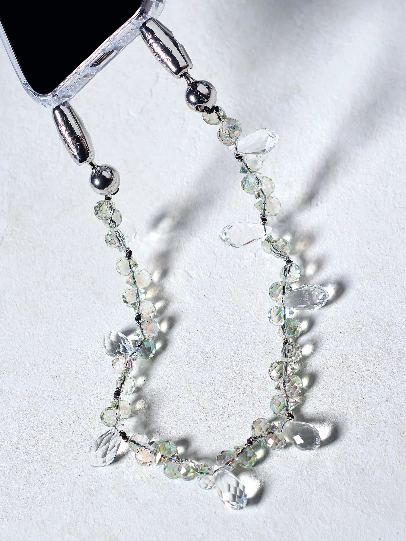 Faceted Crystal Wristlet
