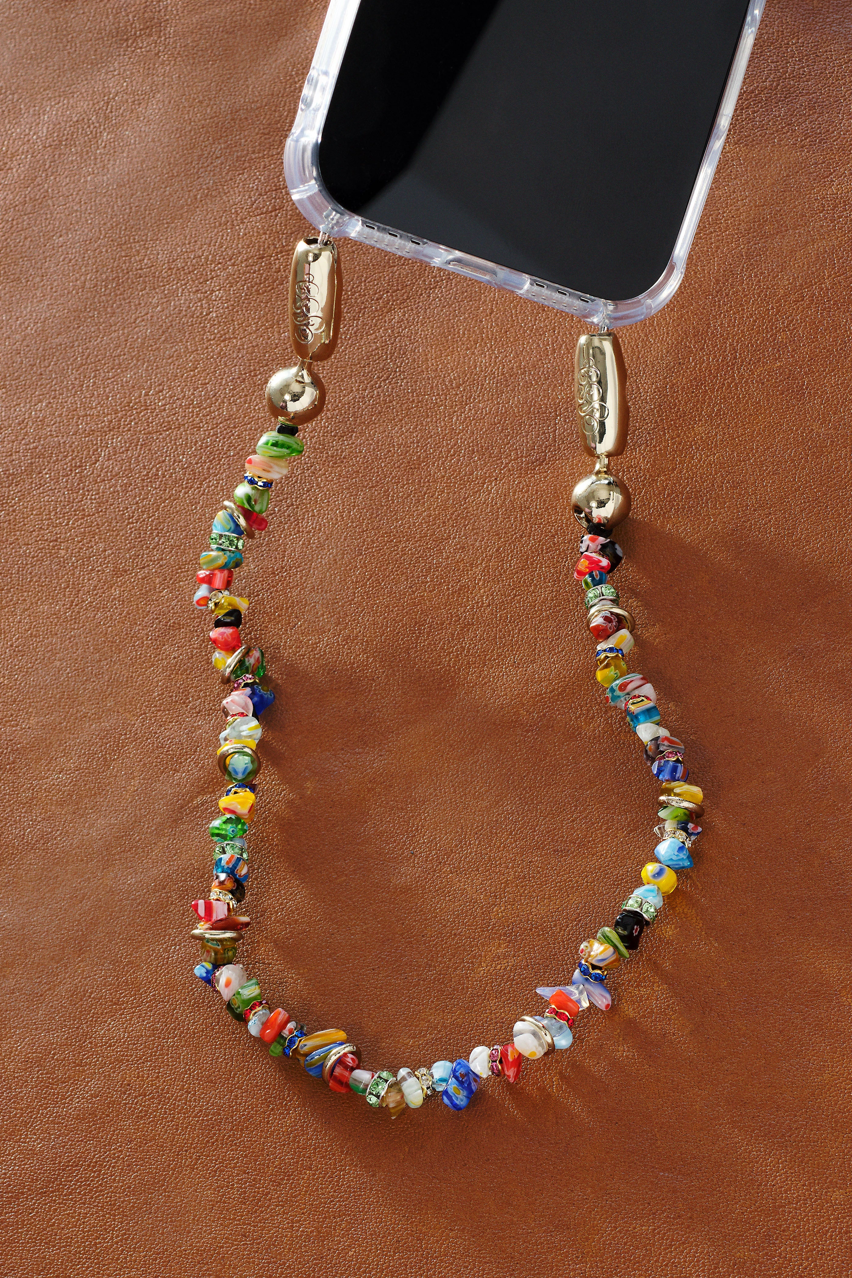 Murano Wristlet Phone Strap in Multi — front view