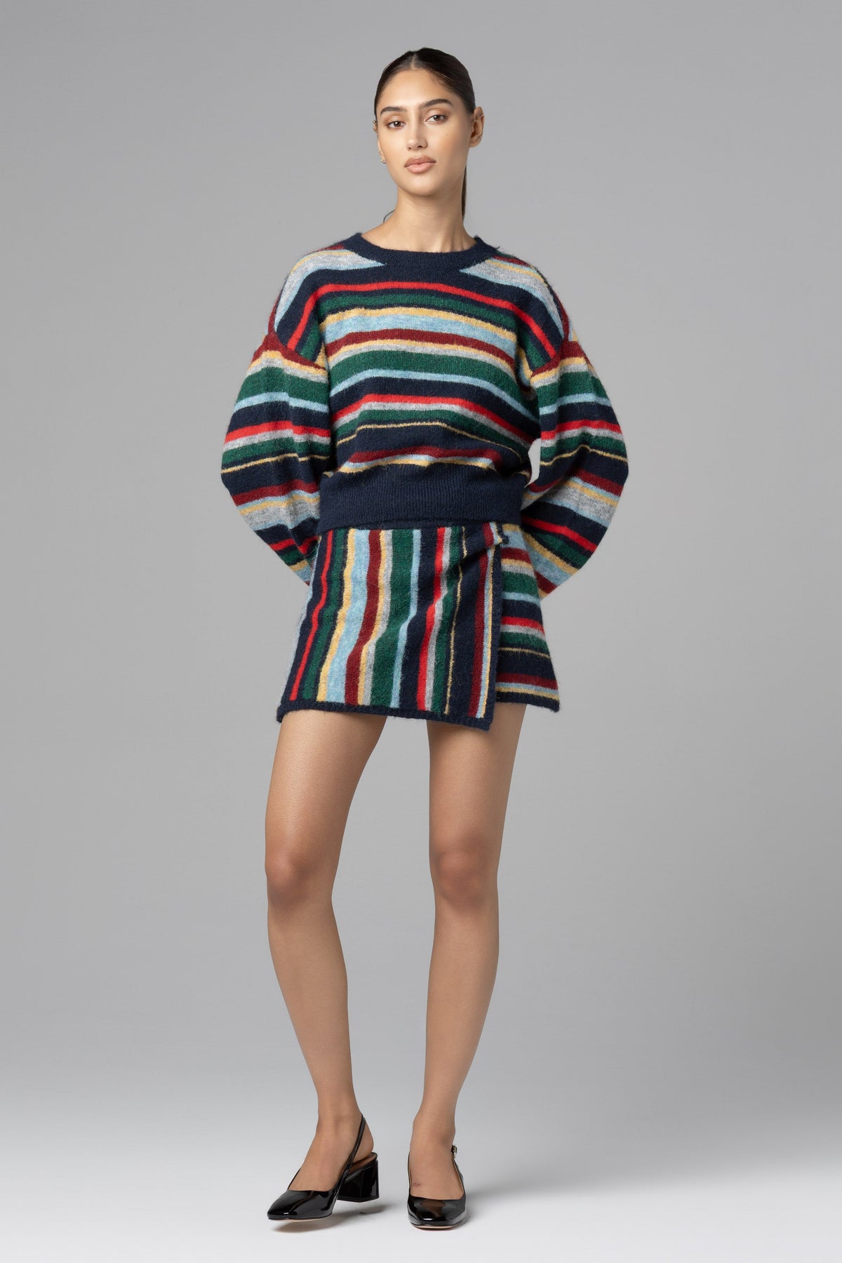 Change of Scenery Stripe Sweater in Multi — view 1