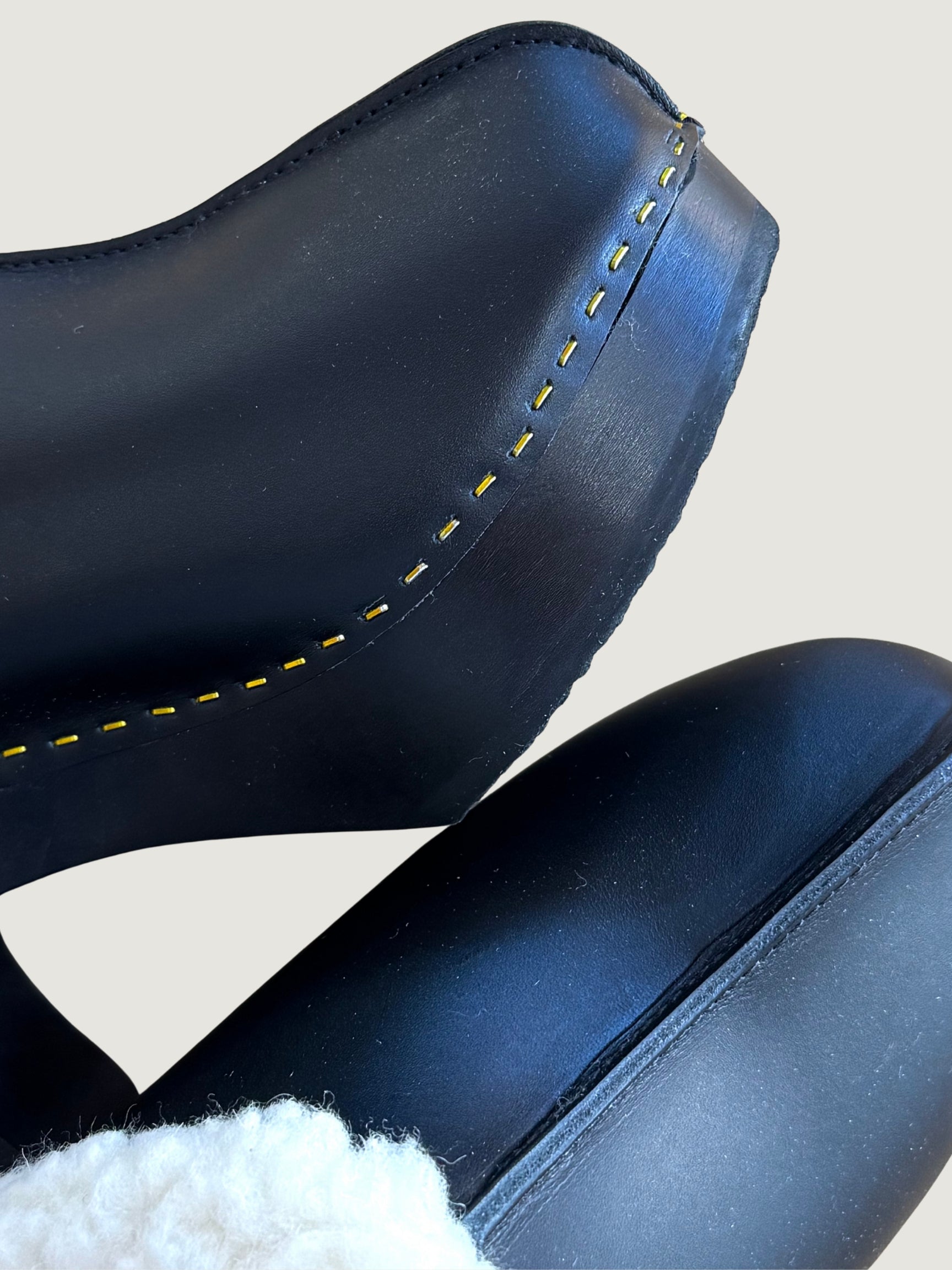Ygloo Fur Vegetal Leather Clogs — view 3