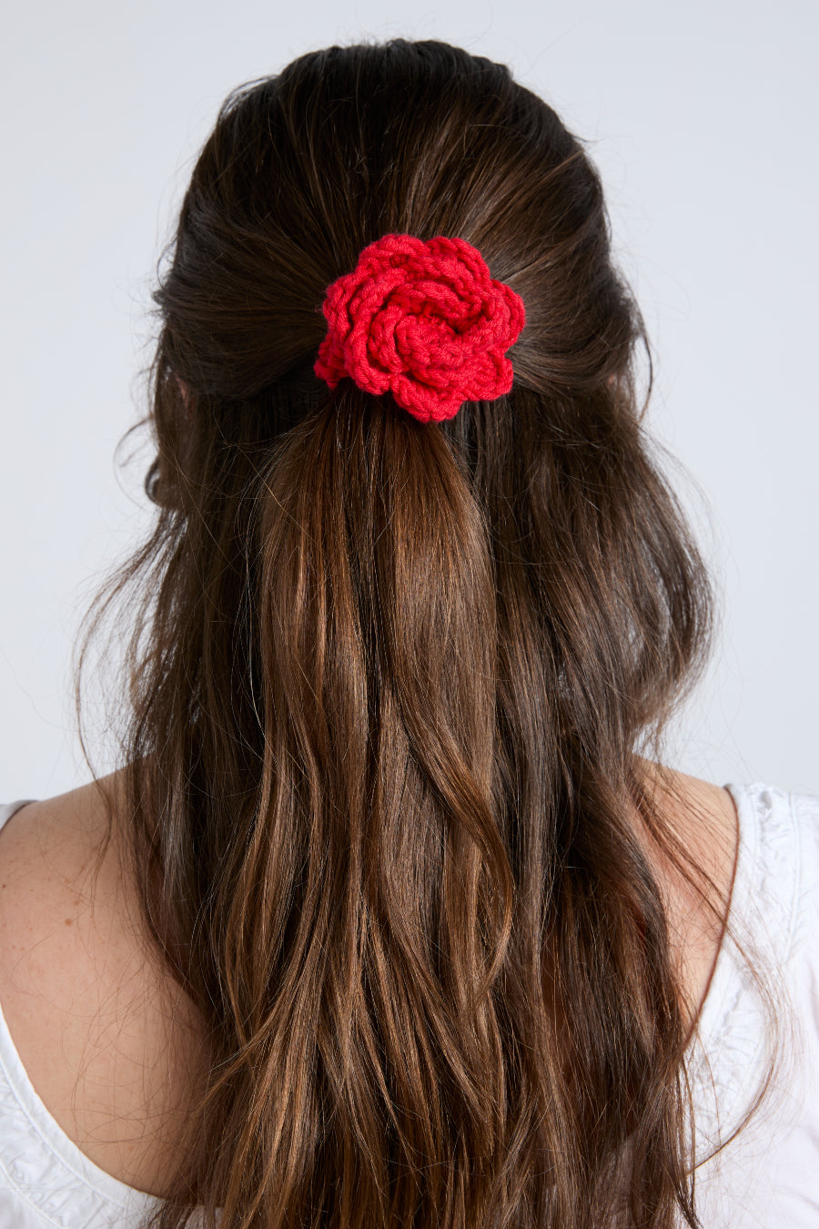 2 Pack Crochet Flower Hair Bobbles