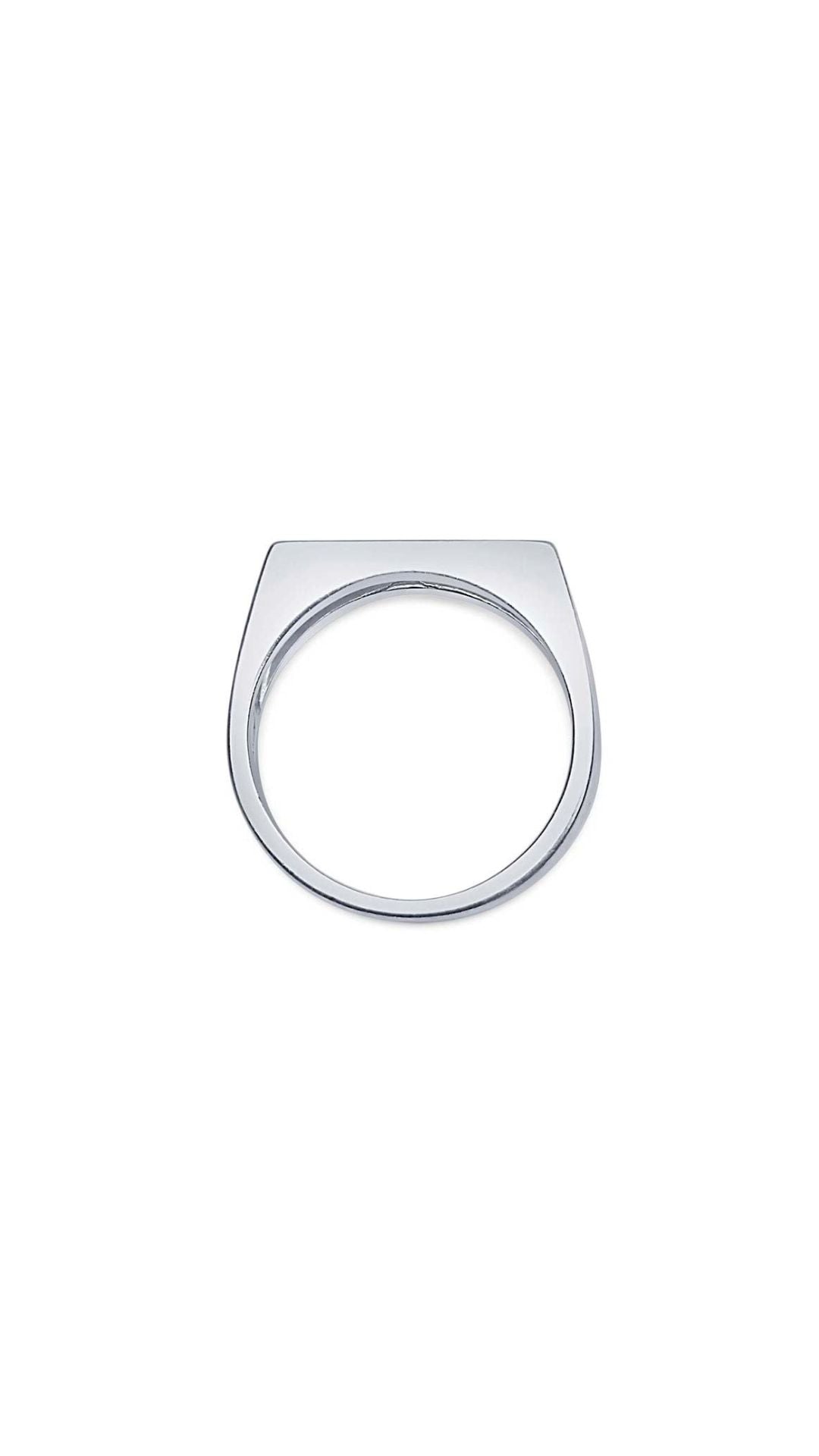 Sterling Silver 15 x 6mm Rectangle Signet Ring