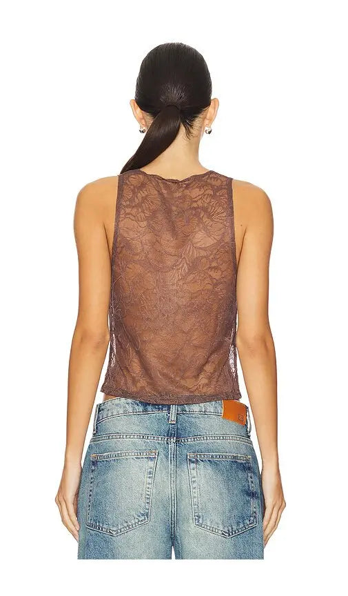 Go Ask Alice Vintage Tank in Chaga