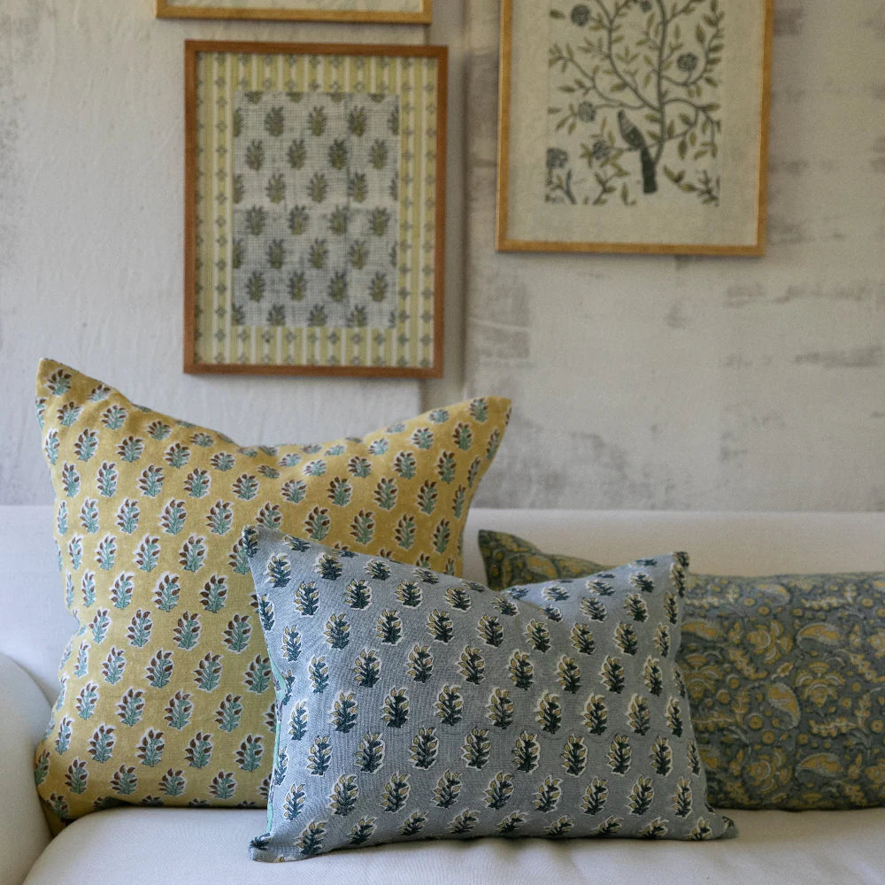 Trulli Cove Pillow on White