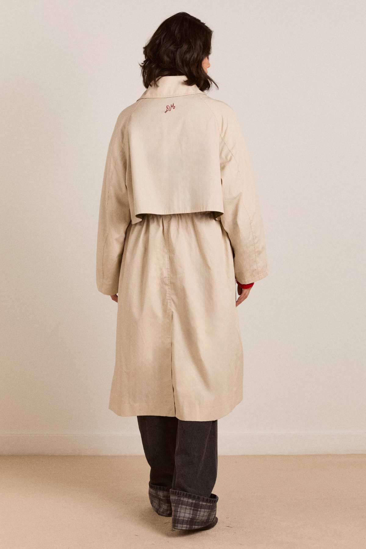 Camille Organic Cotton Trench in Cream - view 5