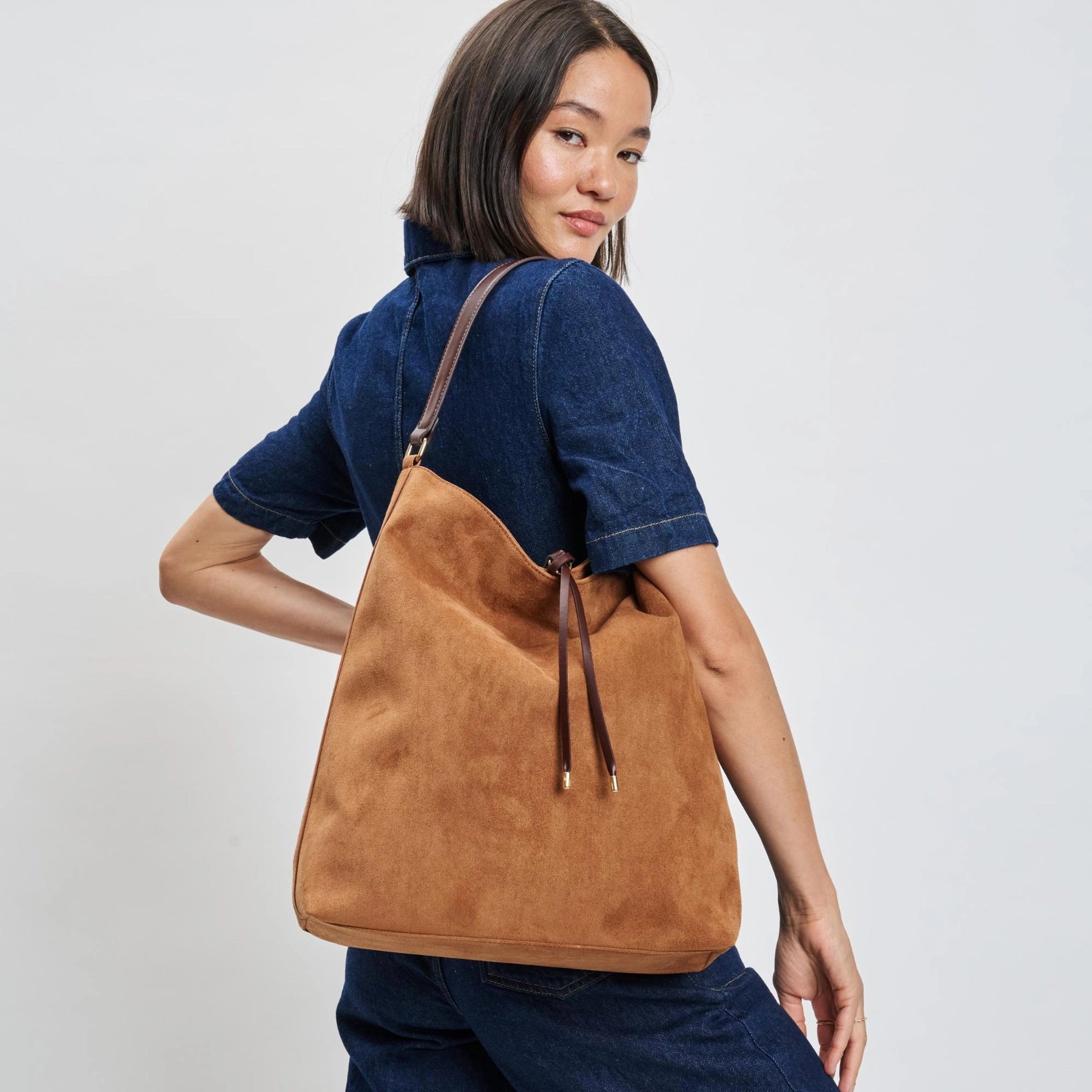 Felicity Hobo Bag in Cognac — view 6