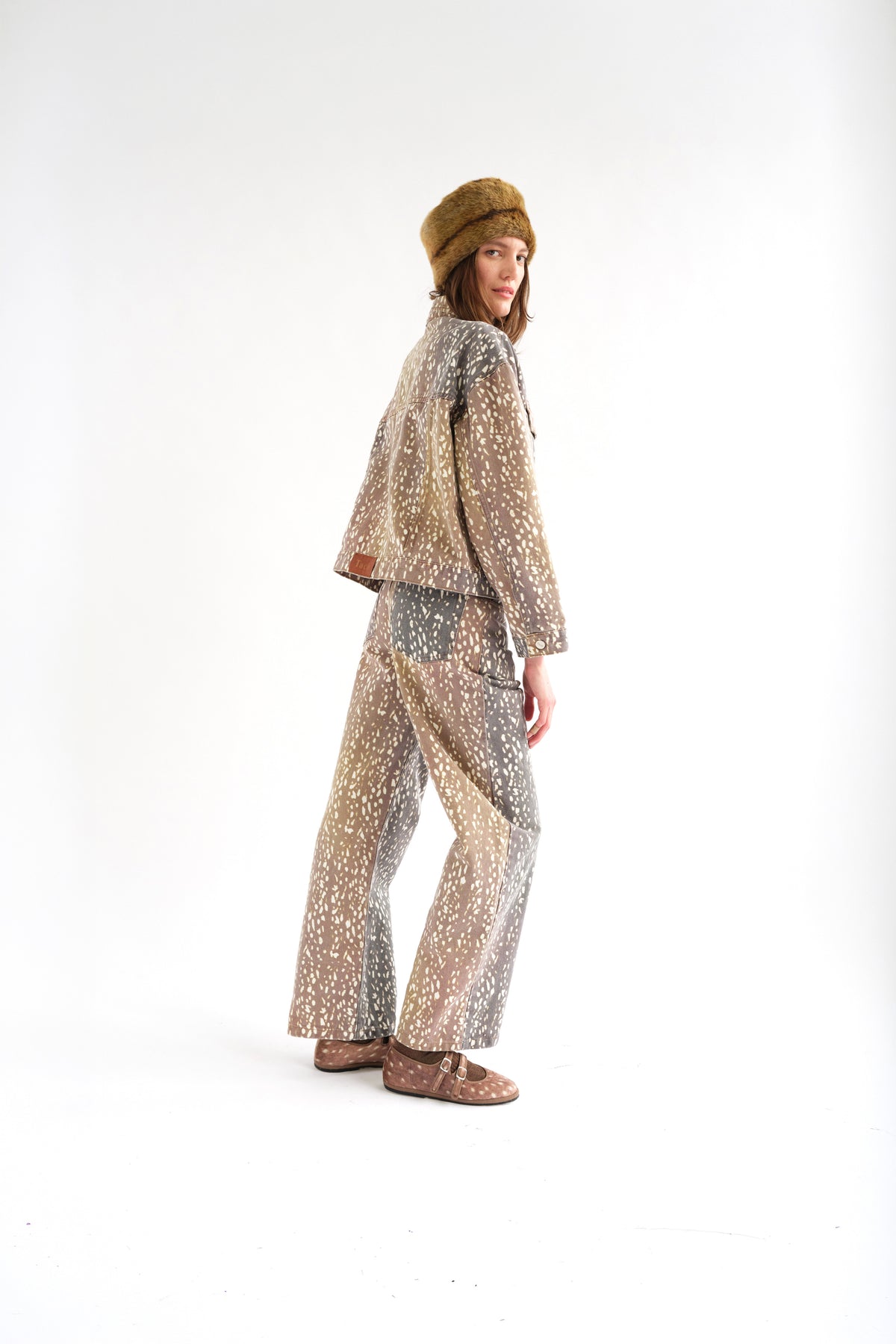 Munar Printed Denim Jacket by Tach Clothing, view 7