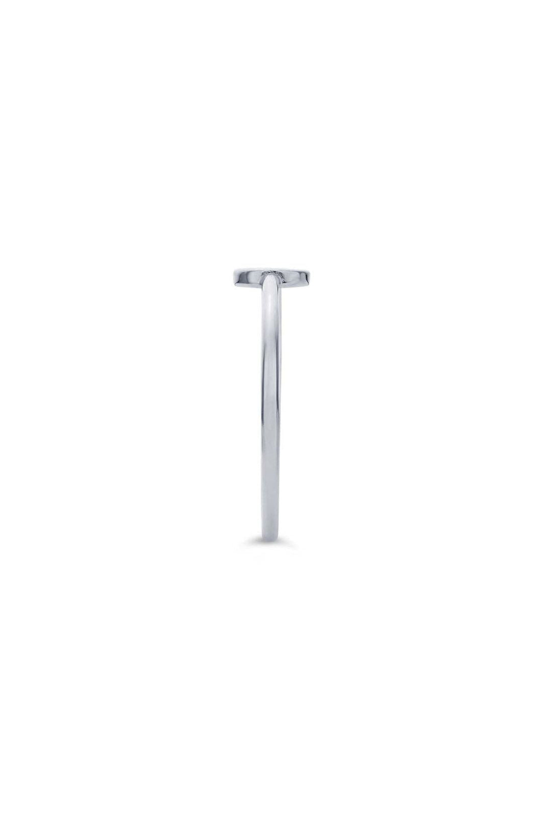 Sterling Silver Ring with Disc Accent — view 2