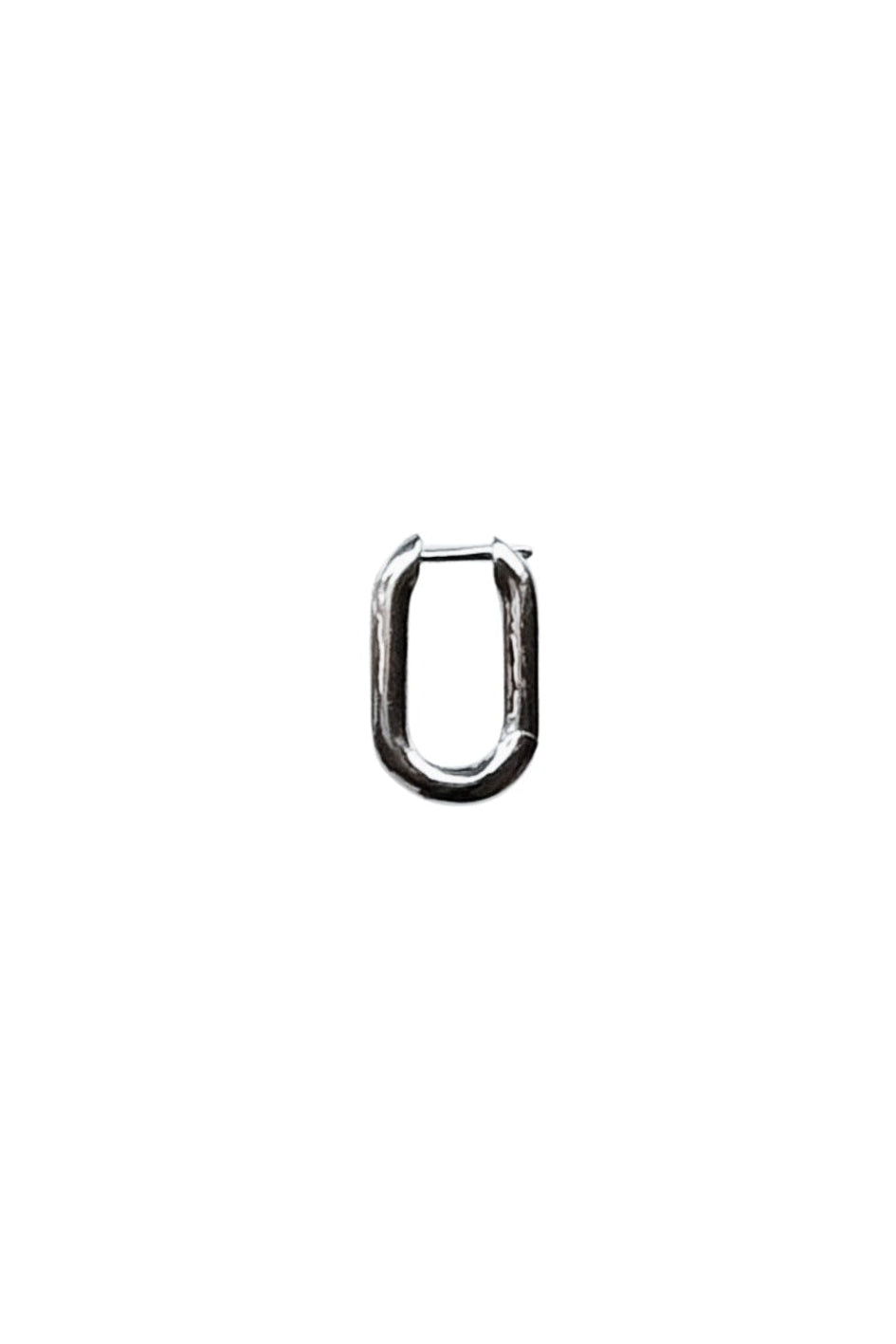 Sterling Silver Chain Link Hoop Earrings