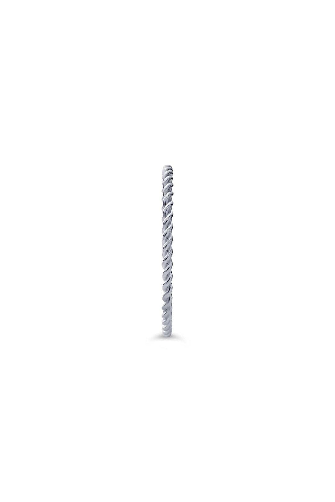 Sterling Silver Twist-Wire Stackable Ring — view 2