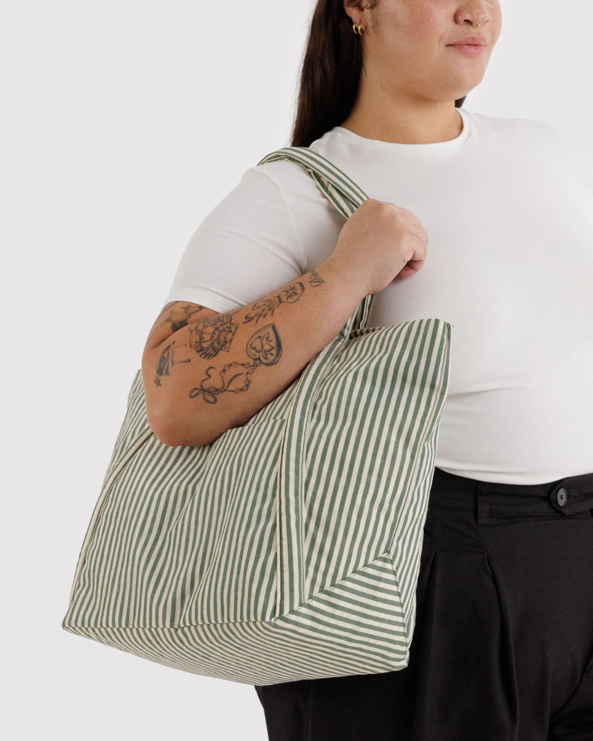 Cloud Bag - Sage Stripe