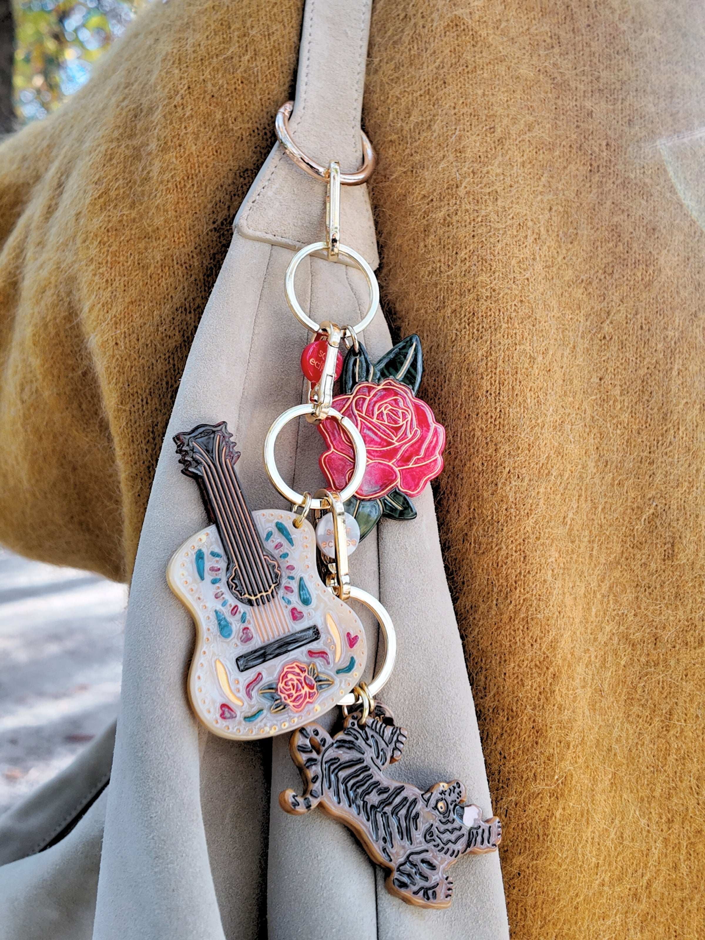 Rose Bag Charm + Keychain — view 4
