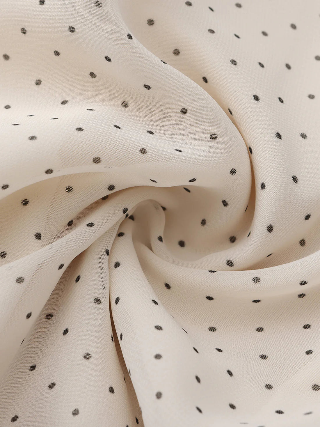 Irregular Ruffled Polka Dot Sling Dress — view 8