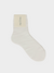 Laminated Sock in Off White