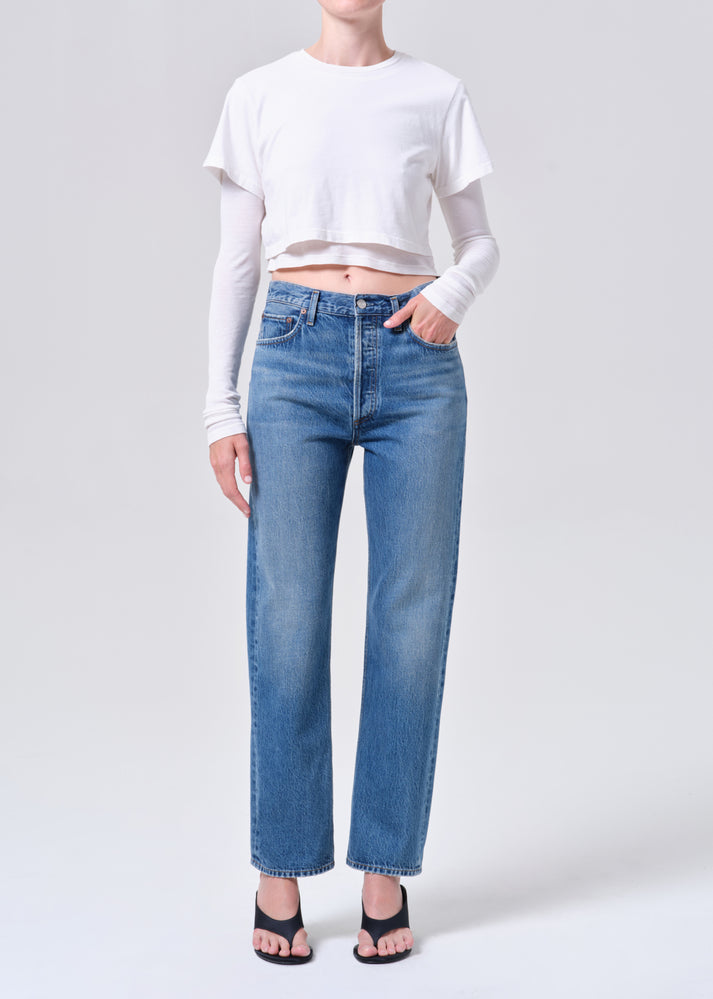 90's Pinch Waist Jean in Circulate — view 5