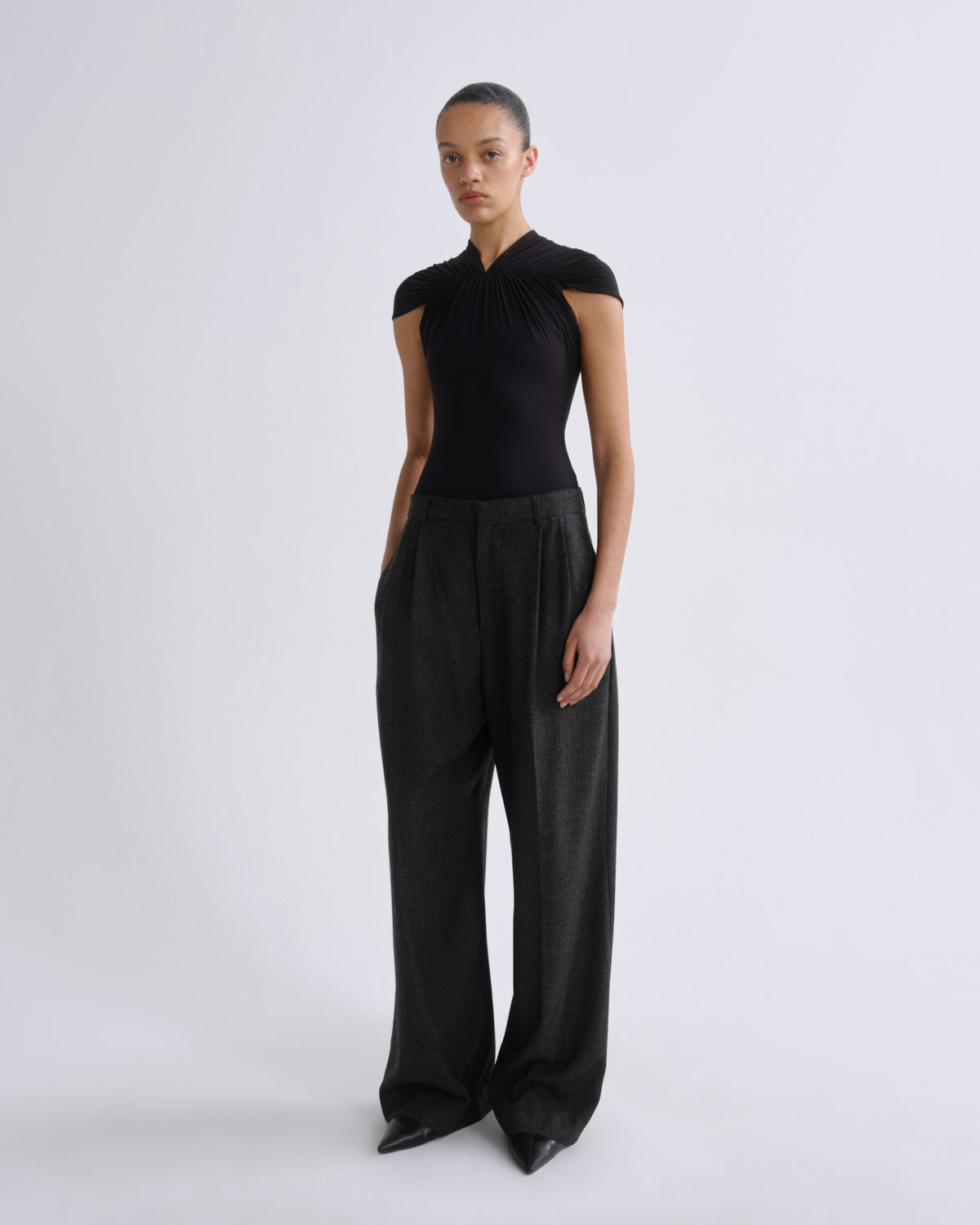 Sathia Trouser in Charcoal Heather — view 6