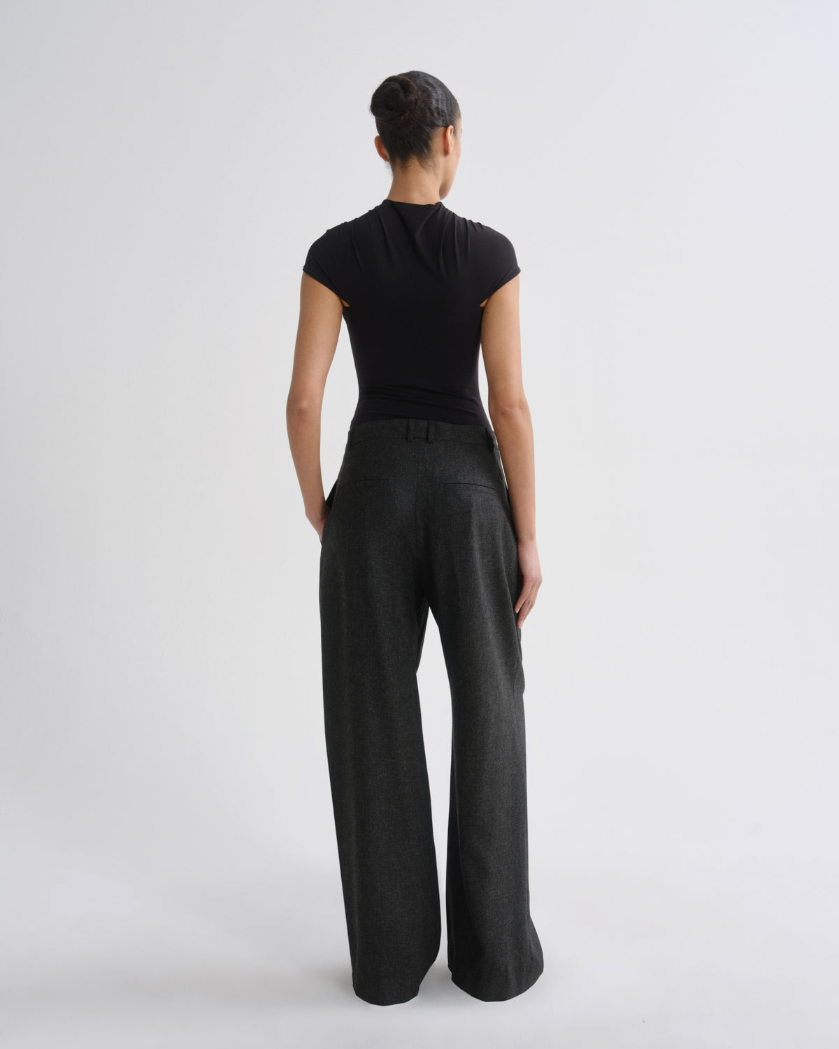 Sathia Trouser in Charcoal Heather — view 4