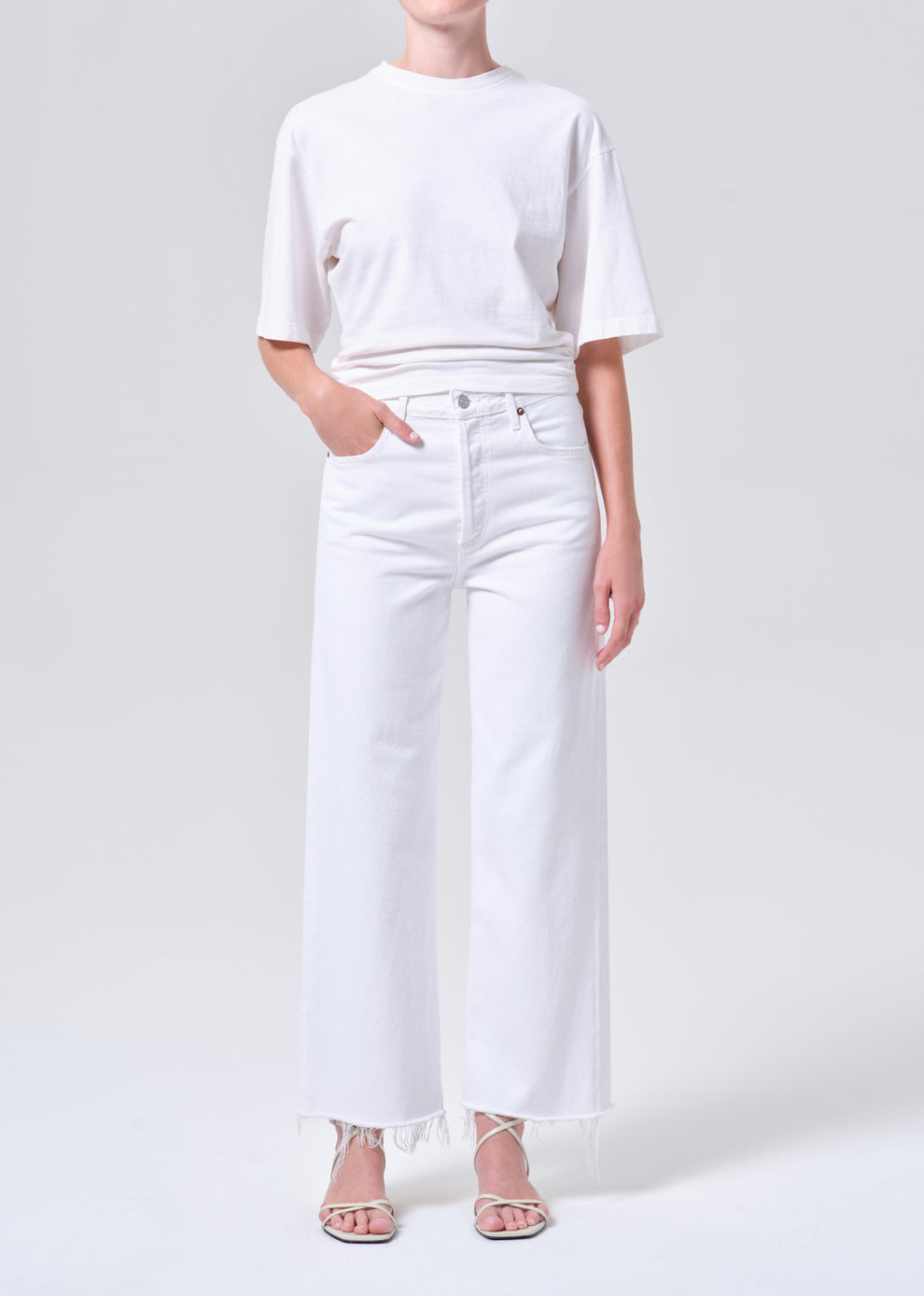 Ren High-Rise Wide Leg in Marshmallow