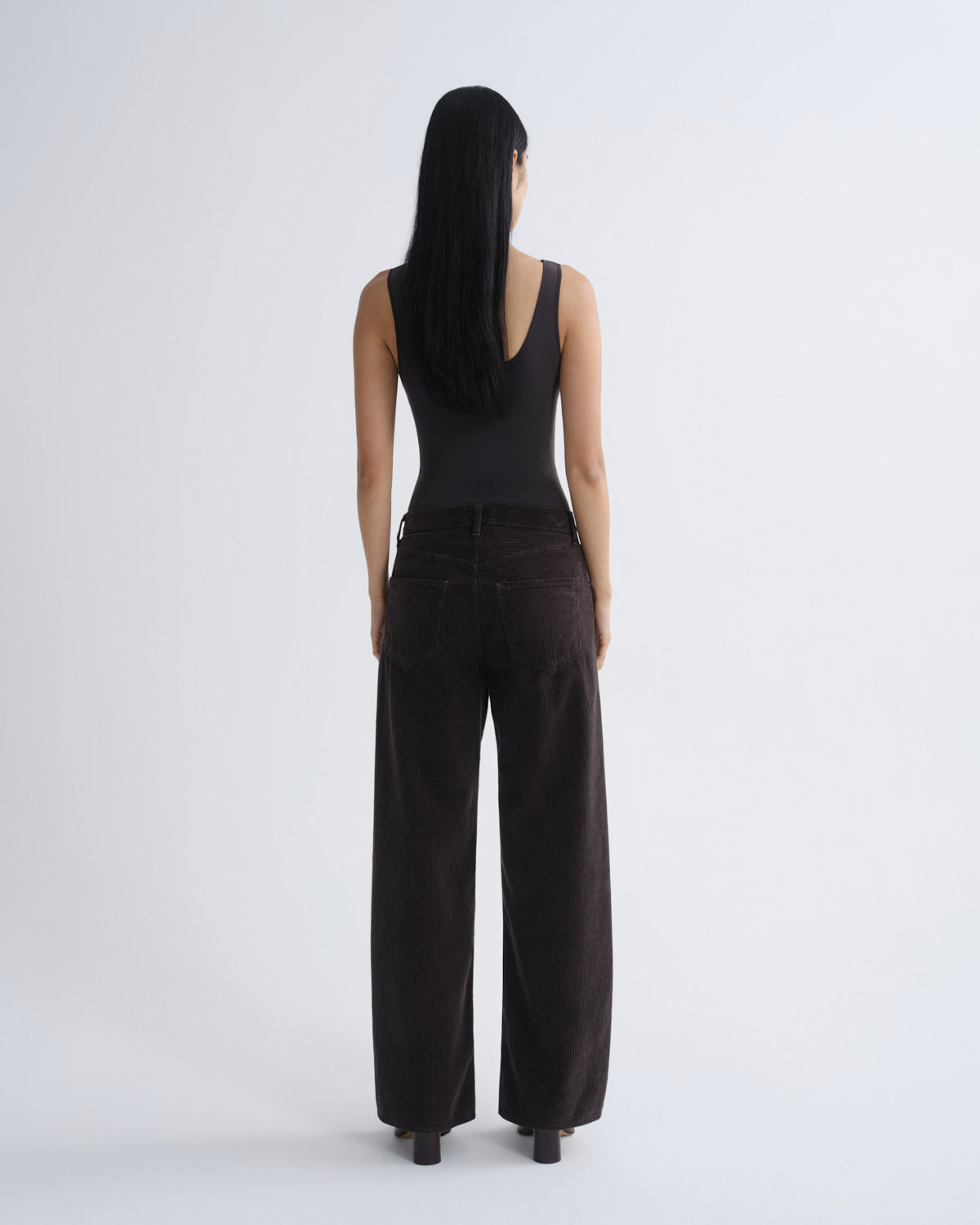 Low Curve Corduroy Jean in Forge — view 2
