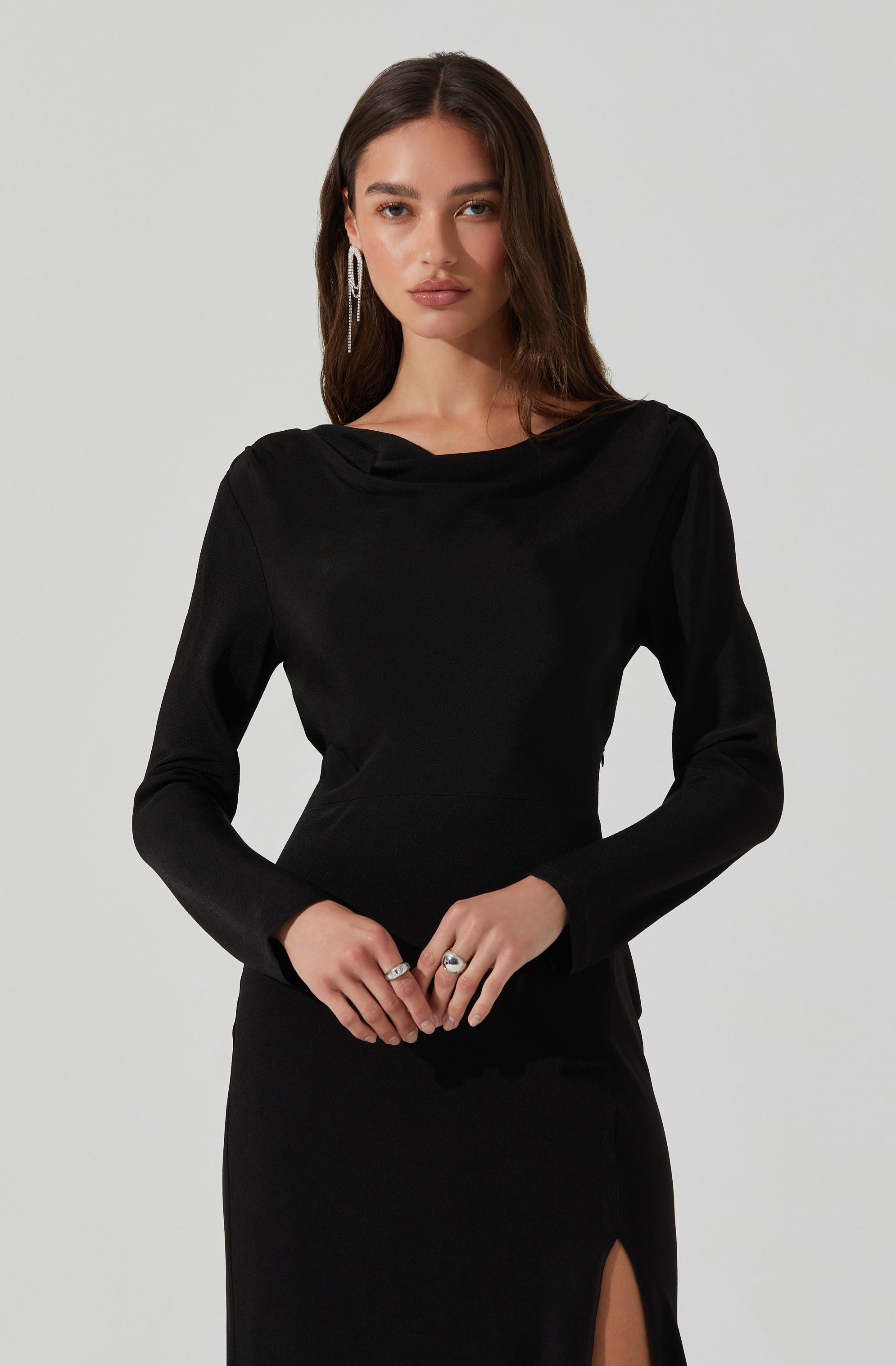Decima Dress in Black — view 3