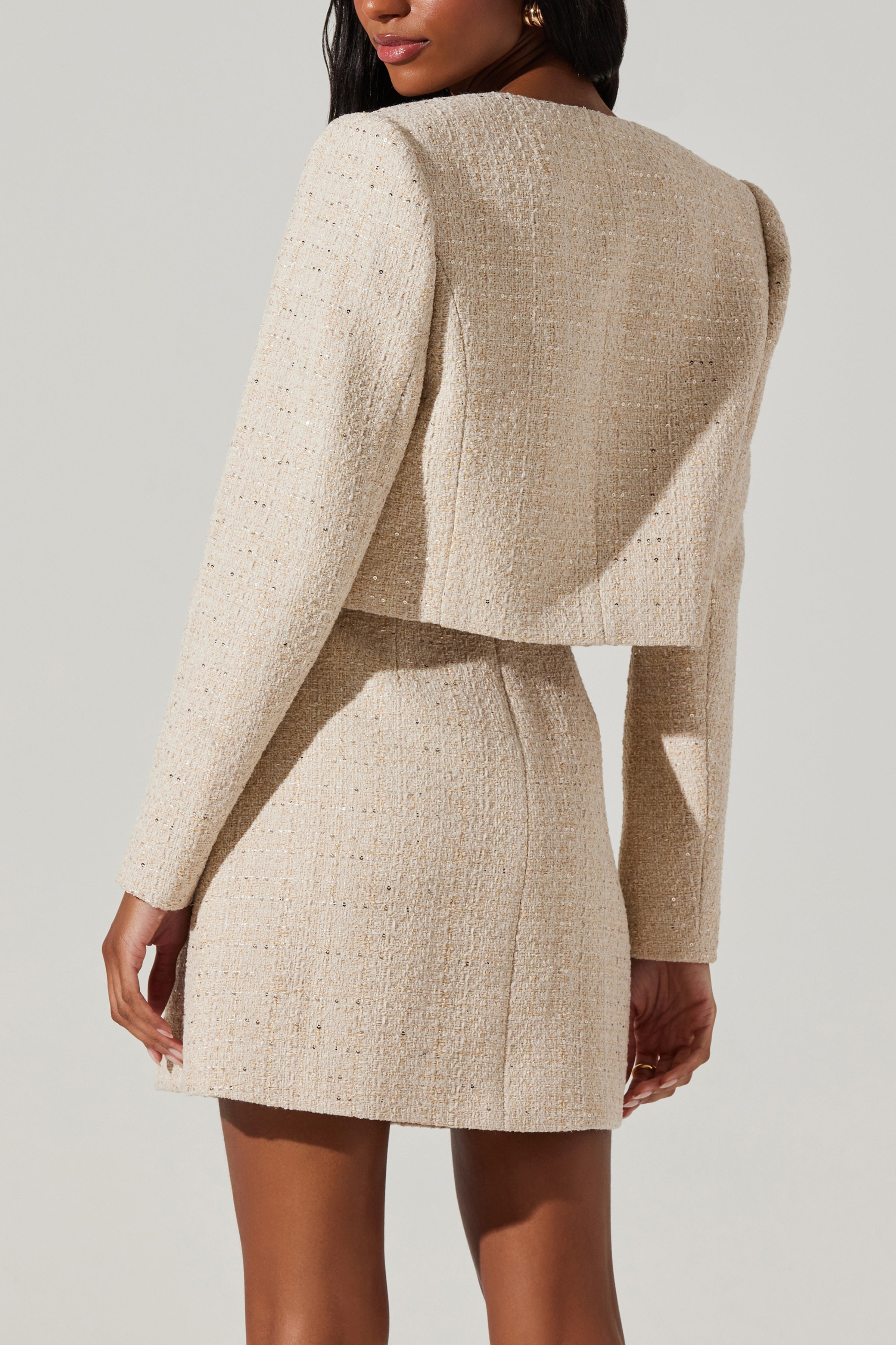 Deanna Dress in Cream Gold