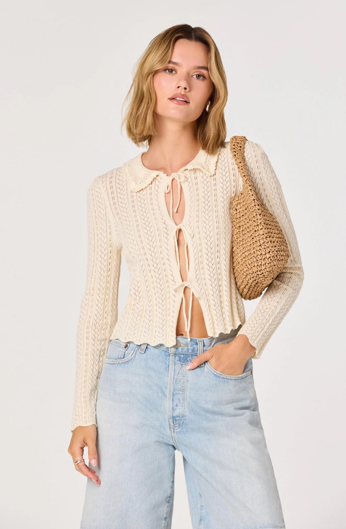 Fannie Cardigan in Cream