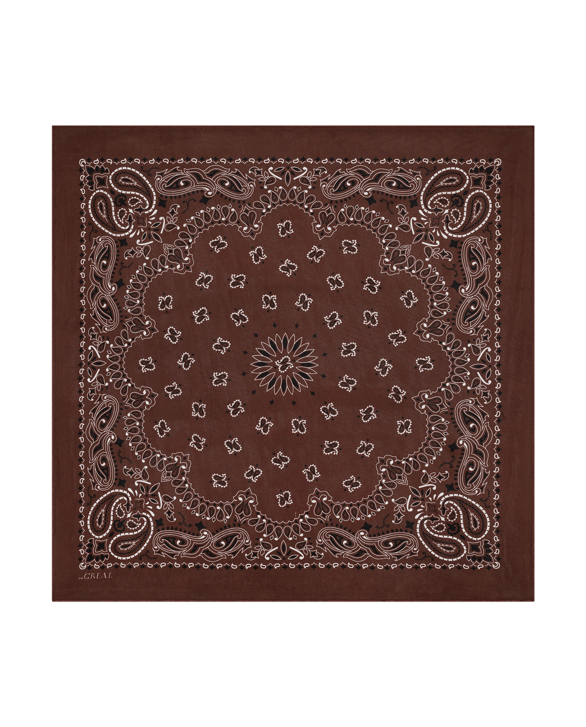 The Silk Bandana in Chocolate — view 5