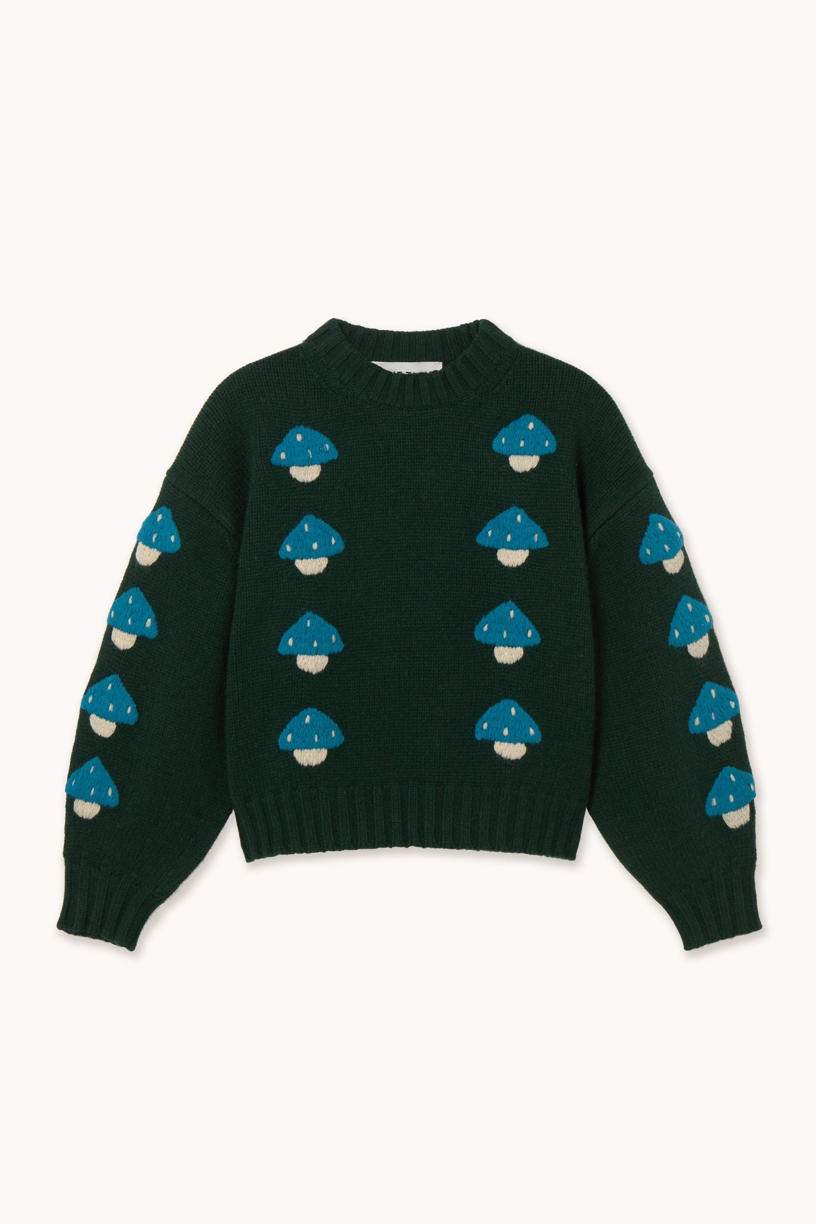 The Tiny Big Sister Mushrooms Sweater in Ink Blue - view 1