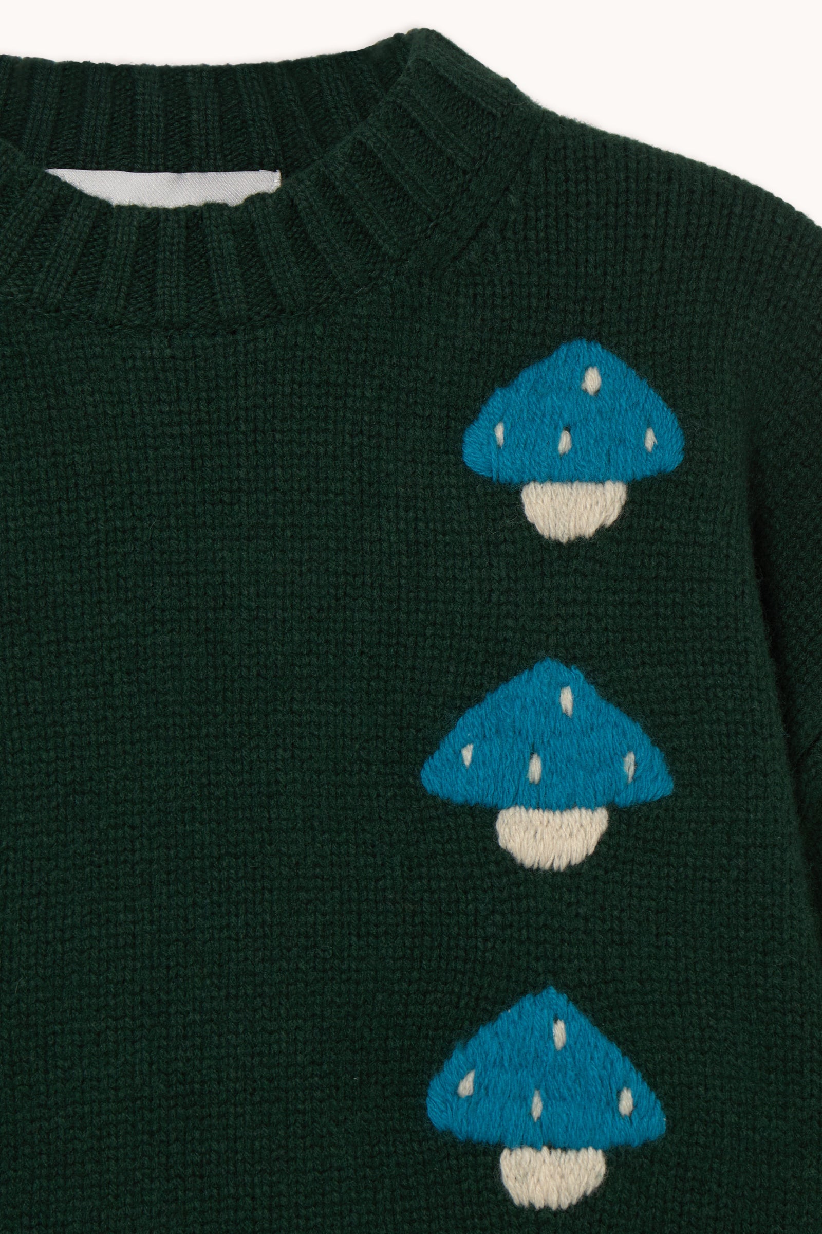 The Tiny Big Sister Mushrooms Sweater in Ink Blue - view 3