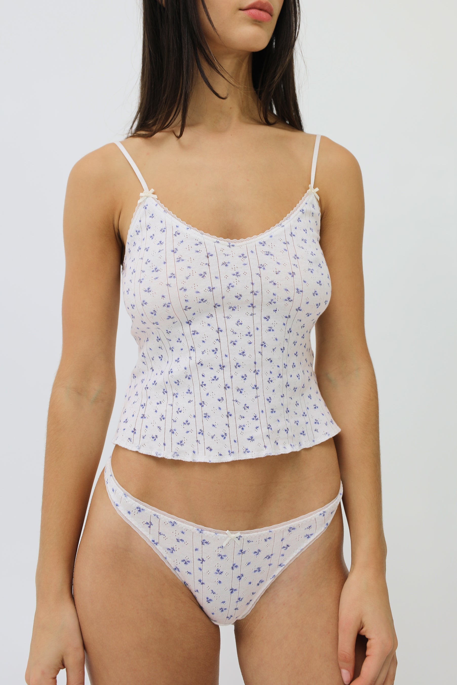 The Long Cami in Blue Fields